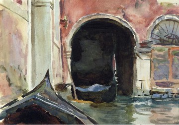 vénitien Canal2 John Singer Sargent aquarelle Peinture à l'huile